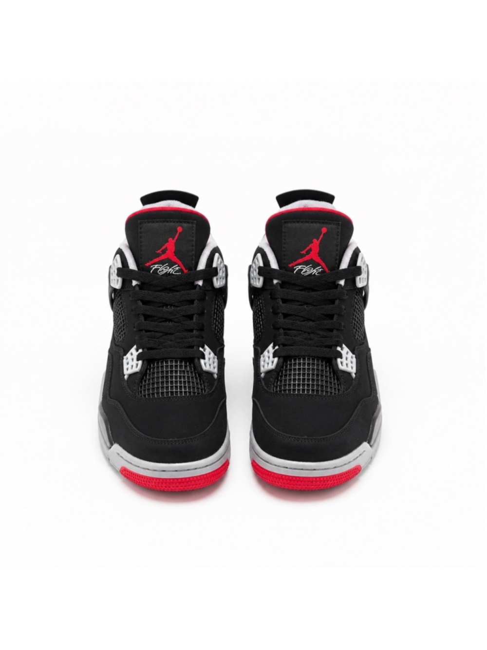 Men's Jordan Air Jordan 4 Retro Bred Reimagined Sneakers Black and Red